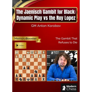 The Jaenisch Gambit for Black Dynamic Play vs the Ruy Lopez + PGN April 5, 2026